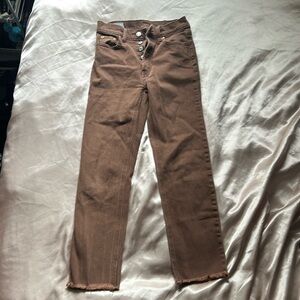 GAP cheeky straight high rise brown jeans 25 0R
